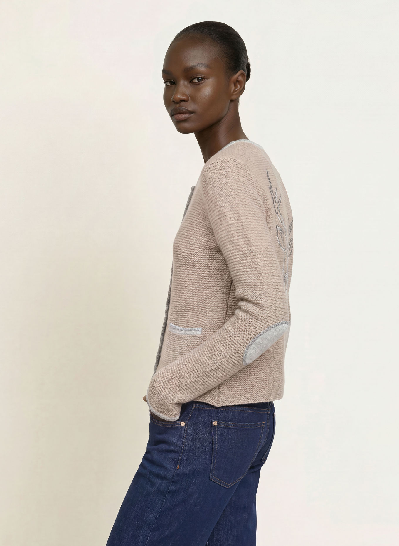 Princess GOES HOLLYWOOD Knitted jacket: TAUPE / GRAY