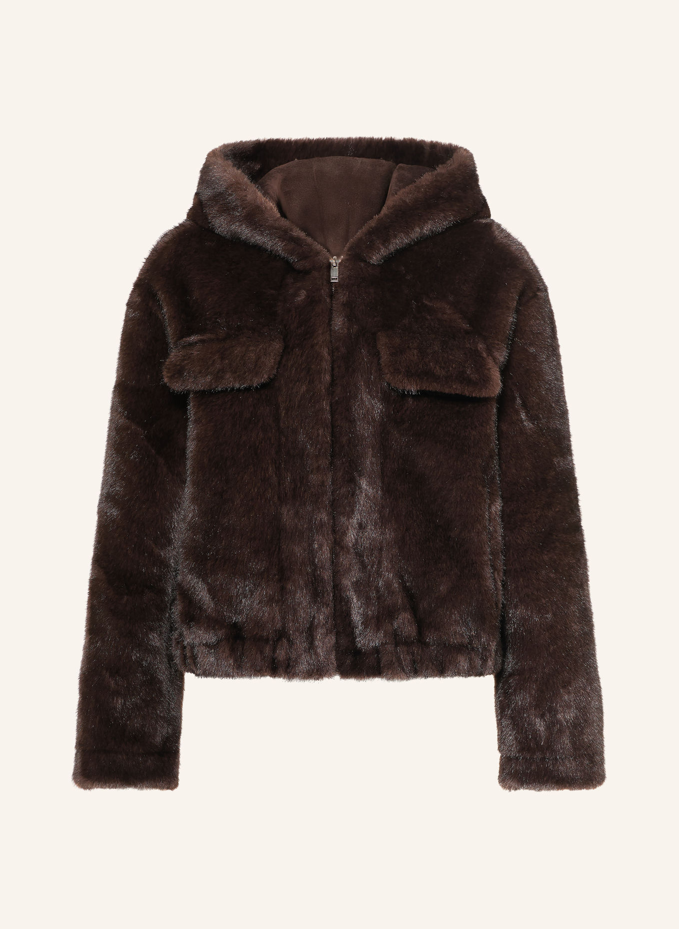 Princess GOES HOLLYWOOD Kunstfell-Jacke: DUNKELBRAUN