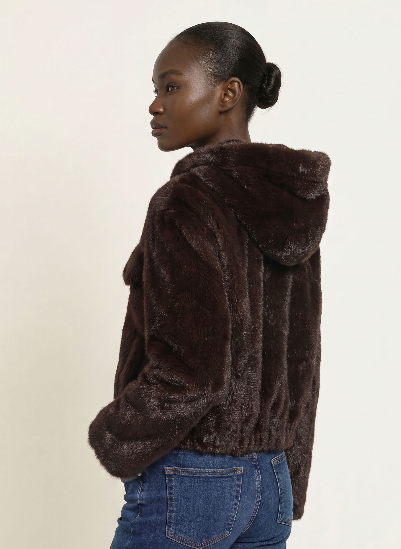 Princess GOES HOLLYWOOD Kunstfell-Jacke: DUNKELBRAUN