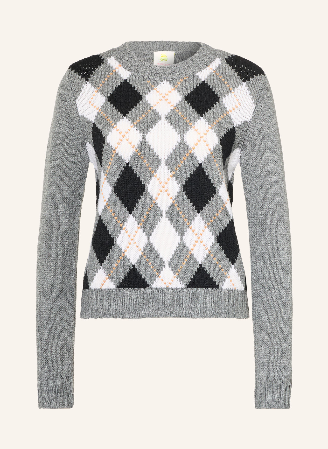 Princess GOES HOLLYWOOD Sweter: SZARY / BIAŁY / CZARNY