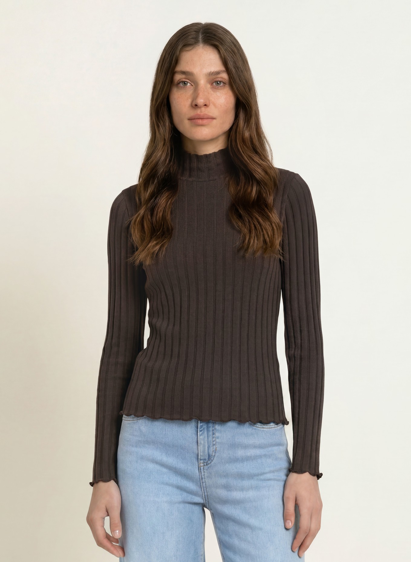 lilienfels Longsleeve: DUNKELBRAUN
