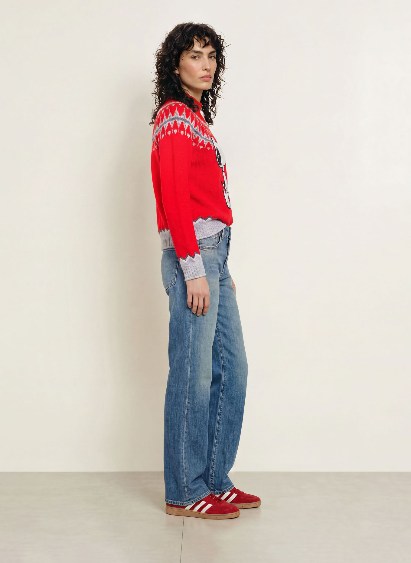 Princess GOES HOLLYWOOD Trui: ROOD / GRIJS / WIT