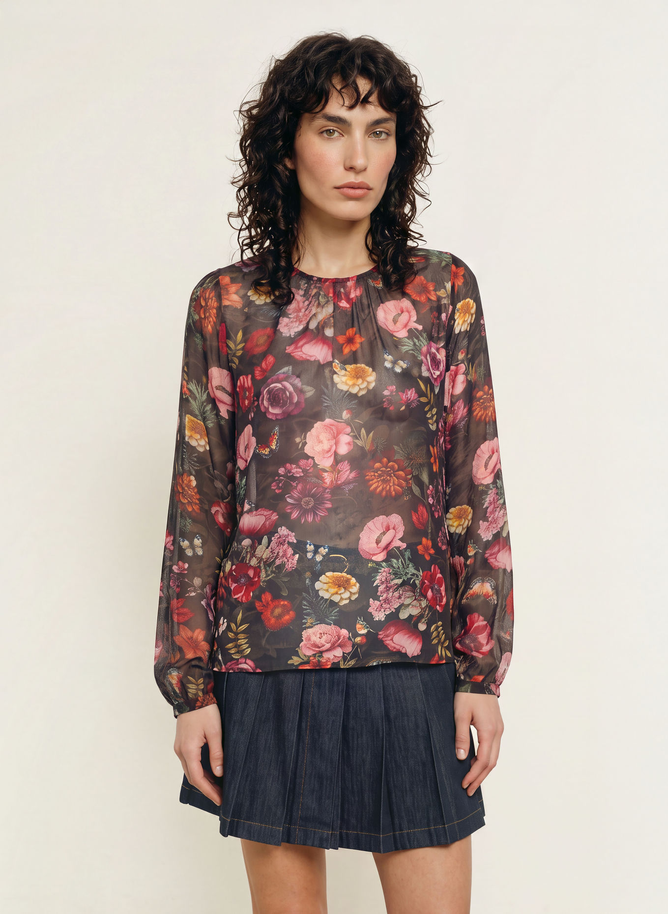 Princess GOES HOLLYWOOD Blusenshirt: SCHWARZ / PINK / GRÜN