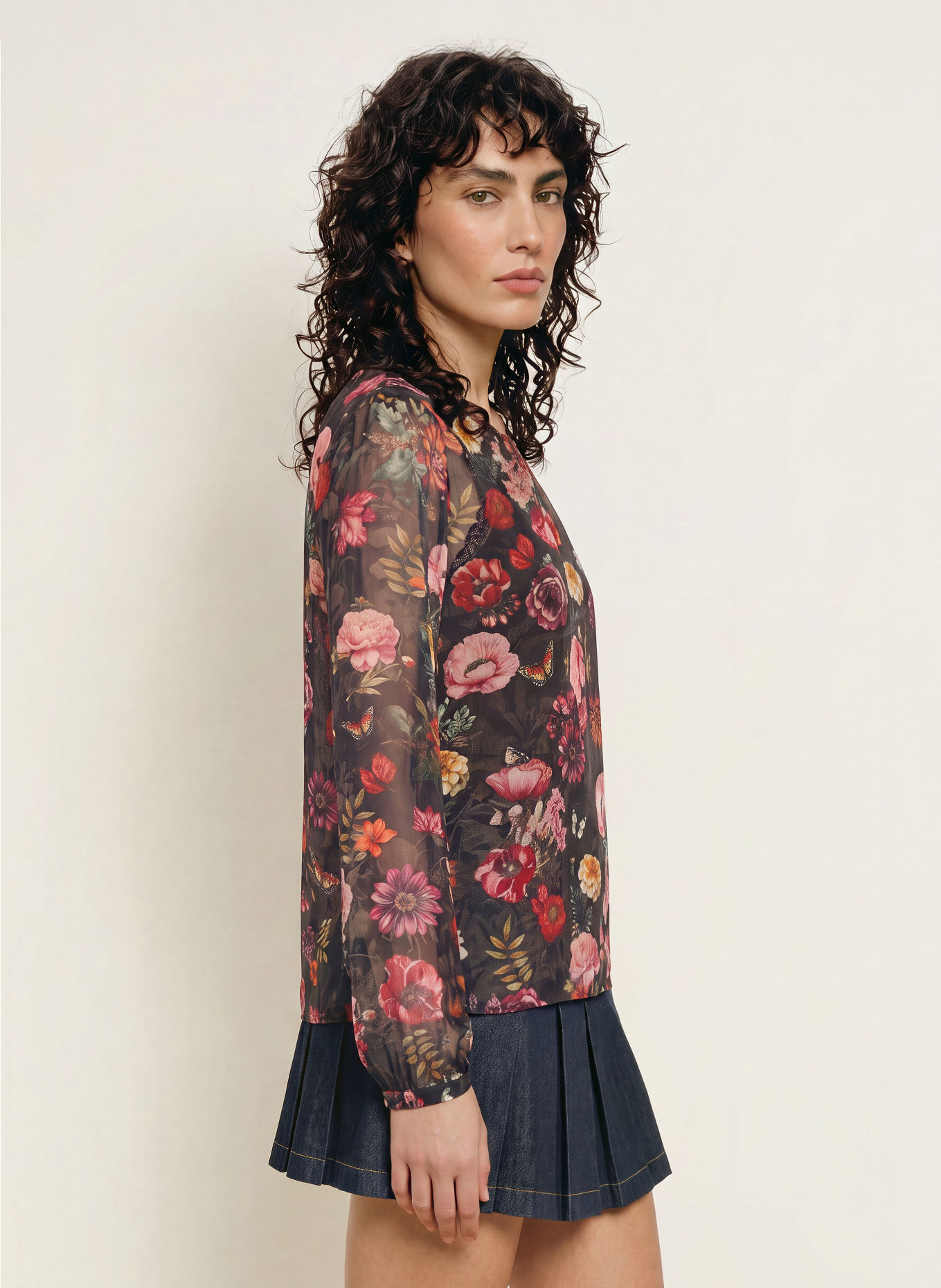 Princess GOES HOLLYWOOD Blusenshirt: SCHWARZ / PINK / GRÜN