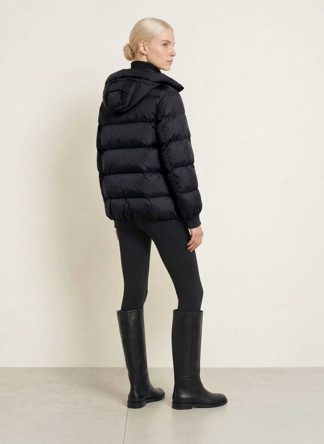 No.1 Como CARRARA Quilted Jacket: BLACK