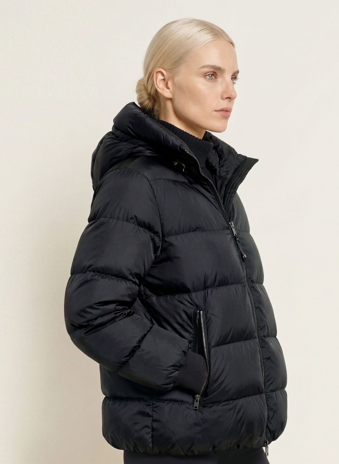 No.1 Como CARRARA Quilted Jacket: BLACK