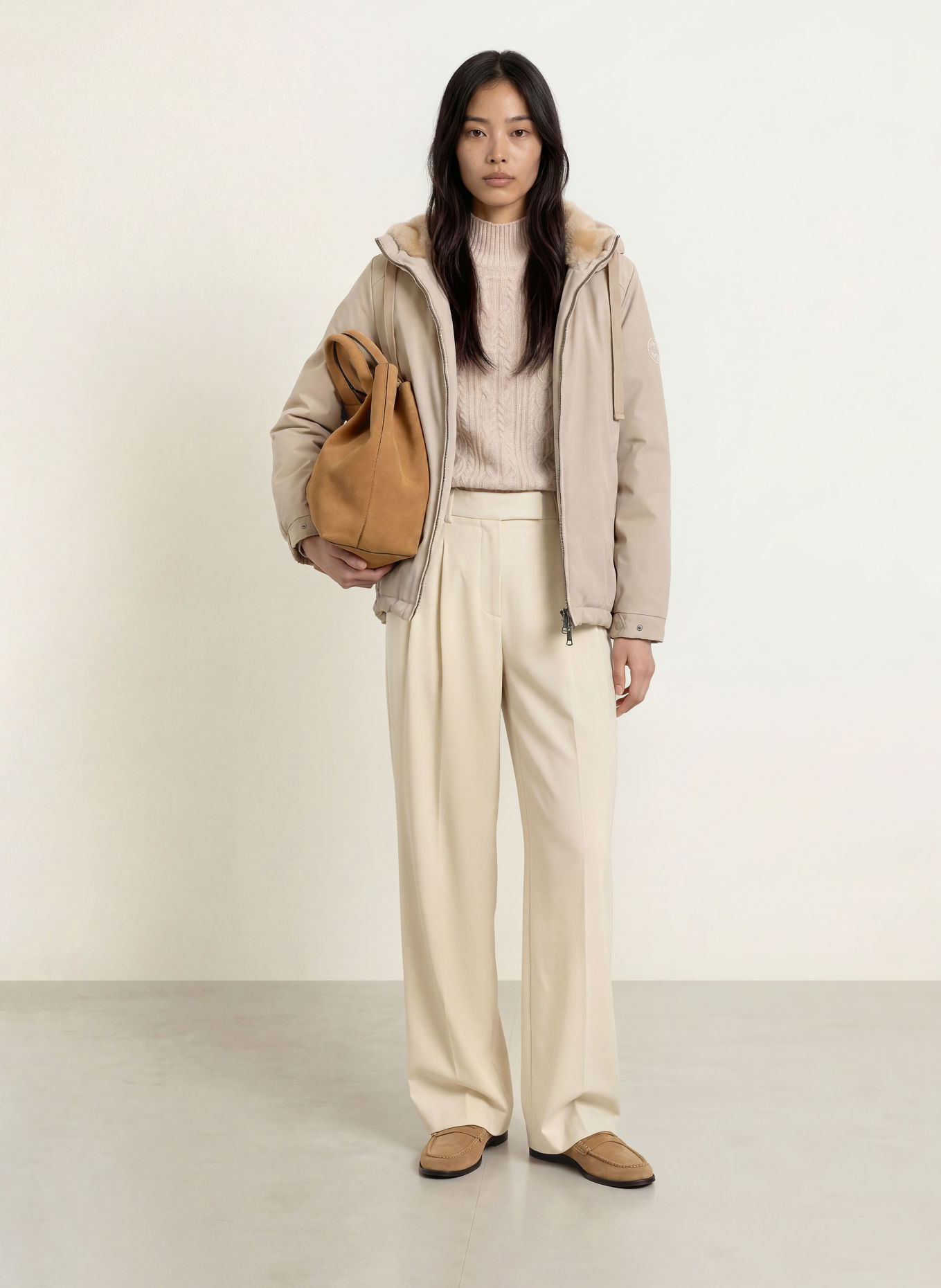 No.1 Como CUNEO Jacket: BEIGE
