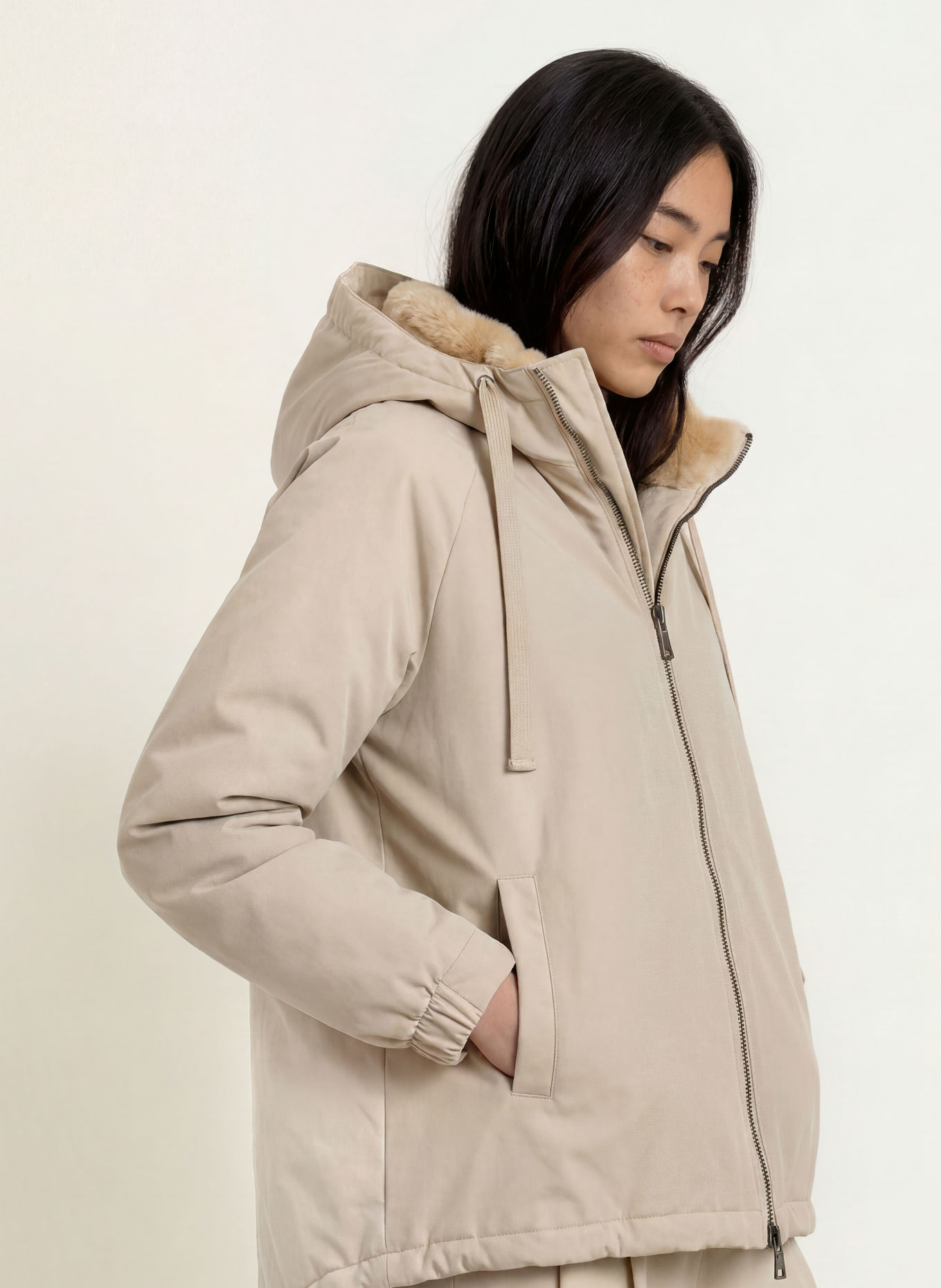 No.1 Como CUNEO Jacket: BEIGE