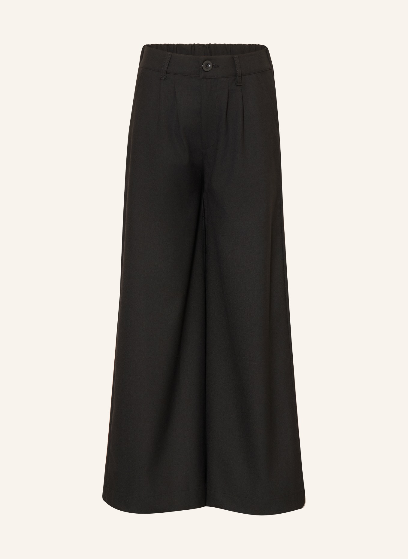 BLUE EFFECT Wide-leg trousers: BLACK