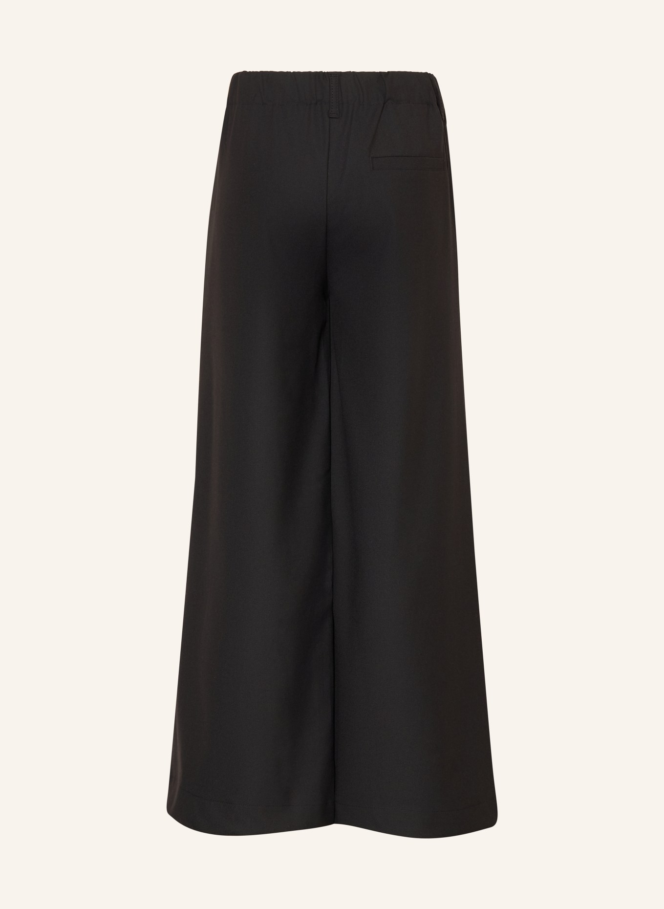 BLUE EFFECT Wide-leg trousers: BLACK