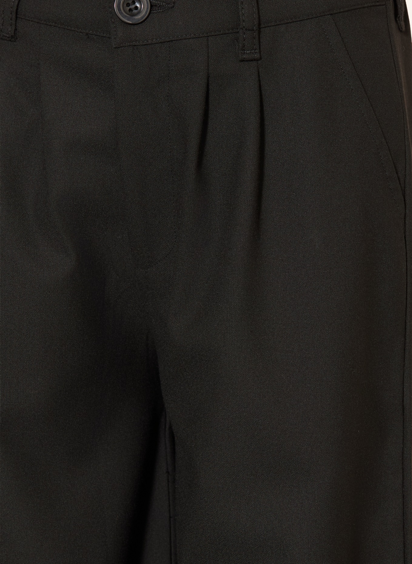 BLUE EFFECT Wide-leg trousers: BLACK