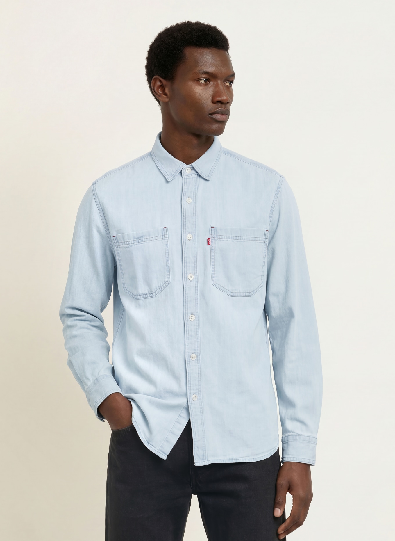 Levi's® Comfort Fit Denim Shirt: LIGHT BLUE