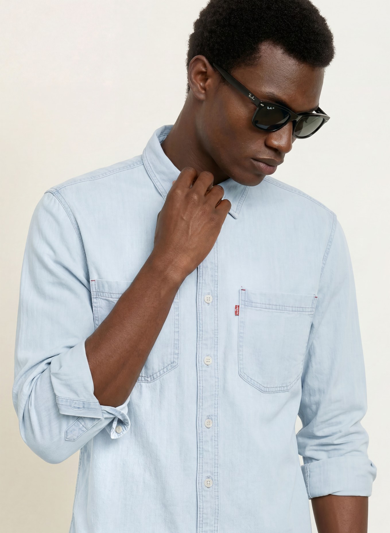 Levi's® Comfort Fit Denim Shirt: LIGHT BLUE