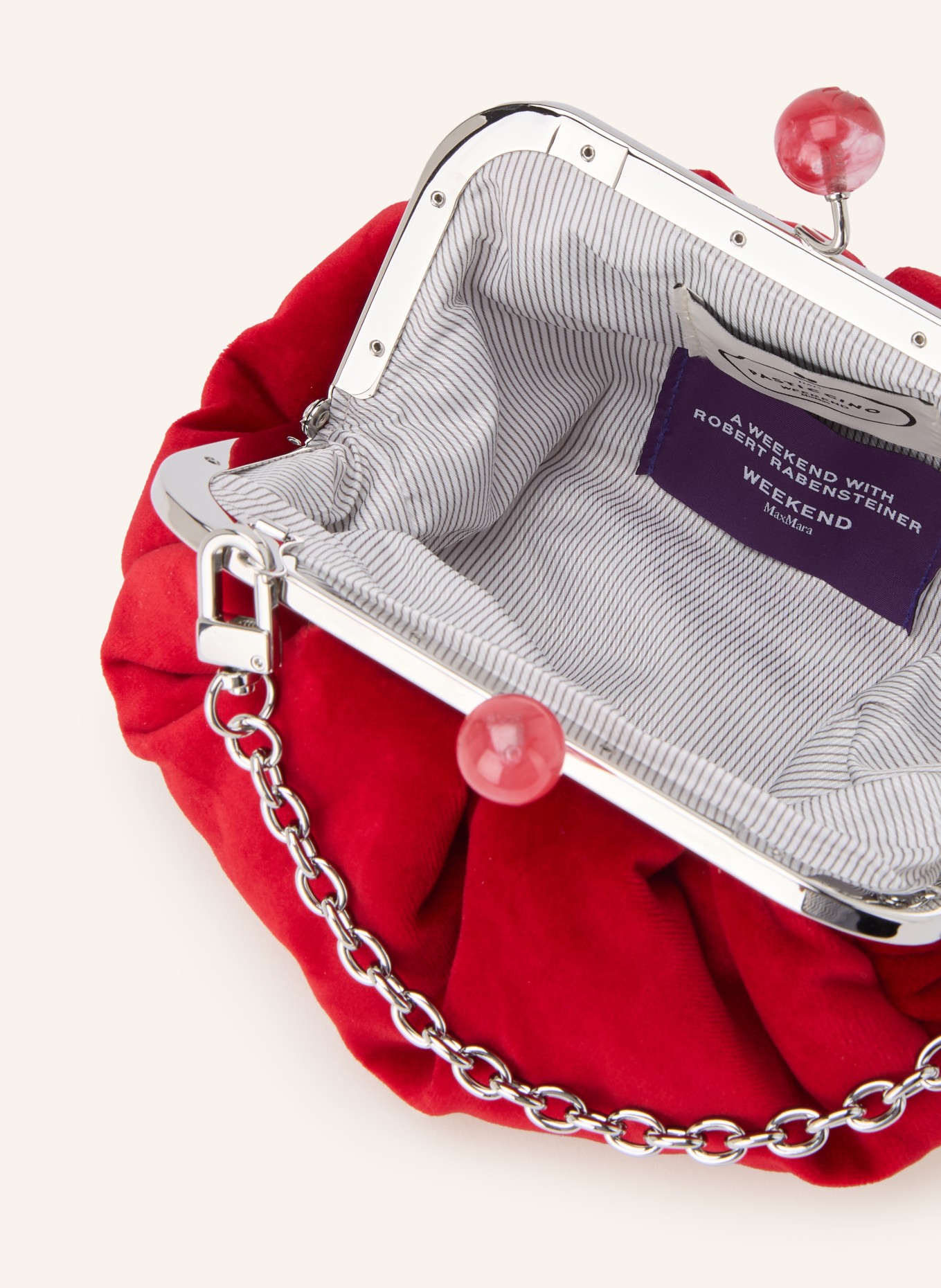 WEEKEND Max Mara Sac à bandoulière GIOCHI: ROUGE / ARGENT