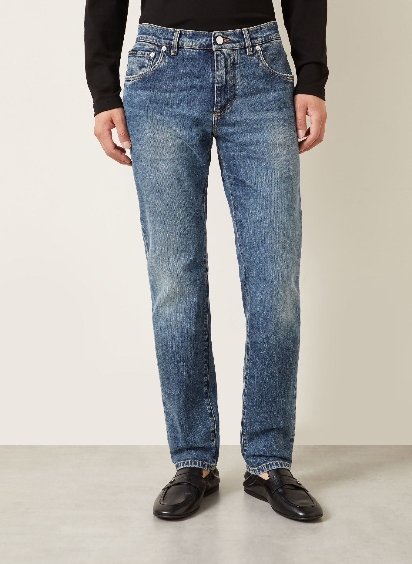 DOLCE & GABBANA Blugi slim fit: S9001 VARIANTE ABBINATA