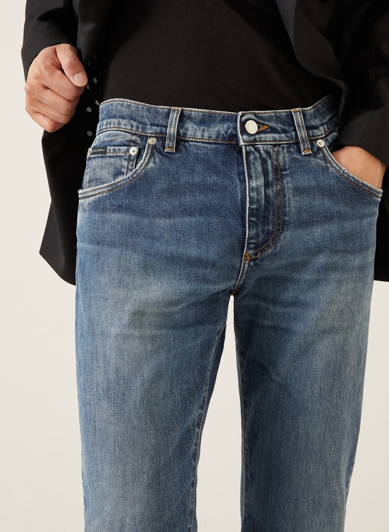 DOLCE & GABBANA Blugi slim fit: S9001 VARIANTE ABBINATA