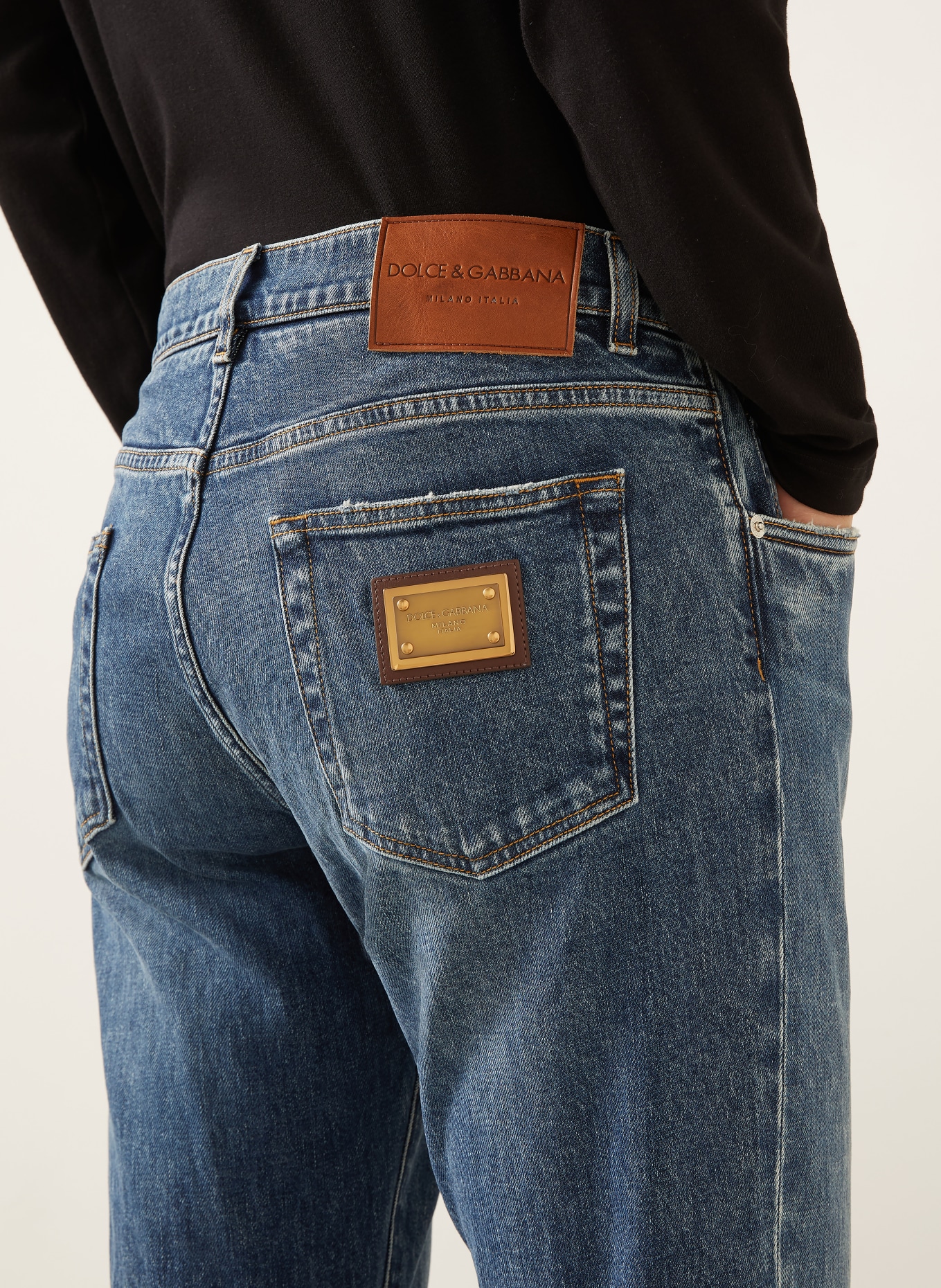 DOLCE & GABBANA Blugi slim fit: S9001 VARIANTE ABBINATA