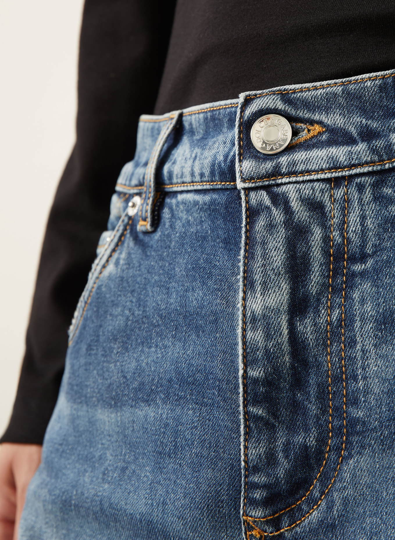 DOLCE & GABBANA Blugi slim fit: S9001 VARIANTE ABBINATA