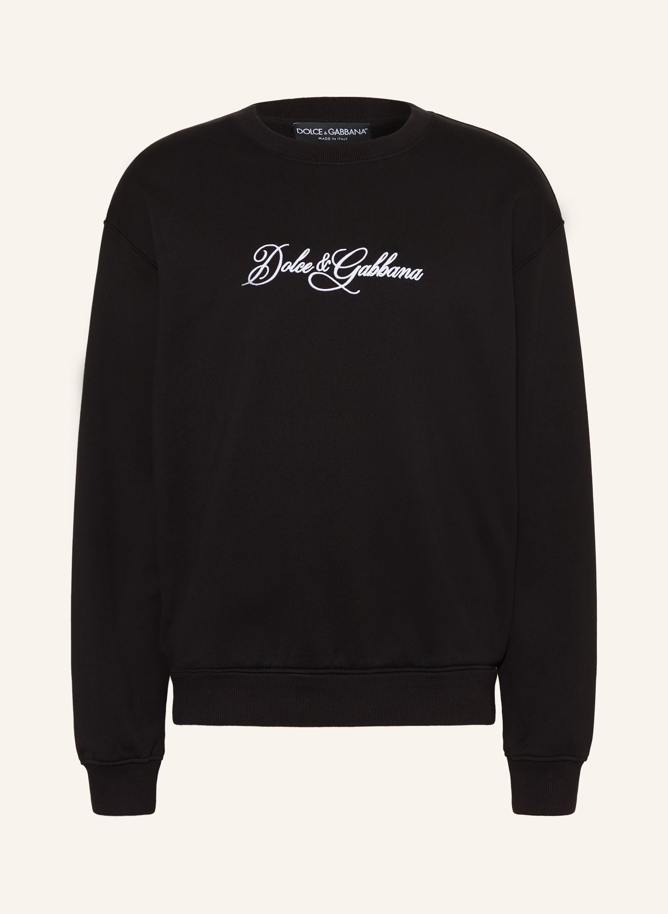 DOLCE & GABBANA Sweatshirt: NOIR / BLANC