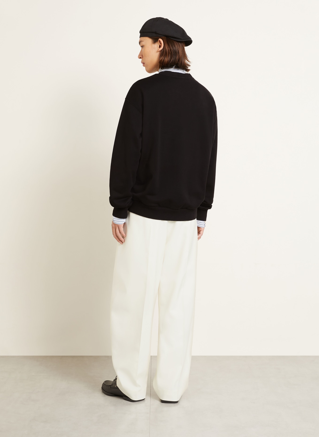 DOLCE & GABBANA Sweatshirt: NOIR / BLANC