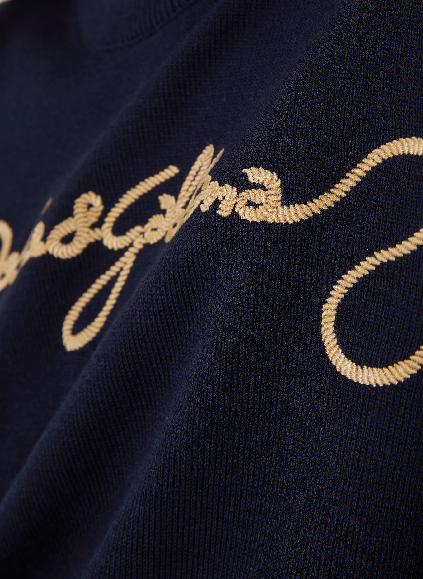 DOLCE & GABBANA Pull: BLEU FONCÉ / BEIGE