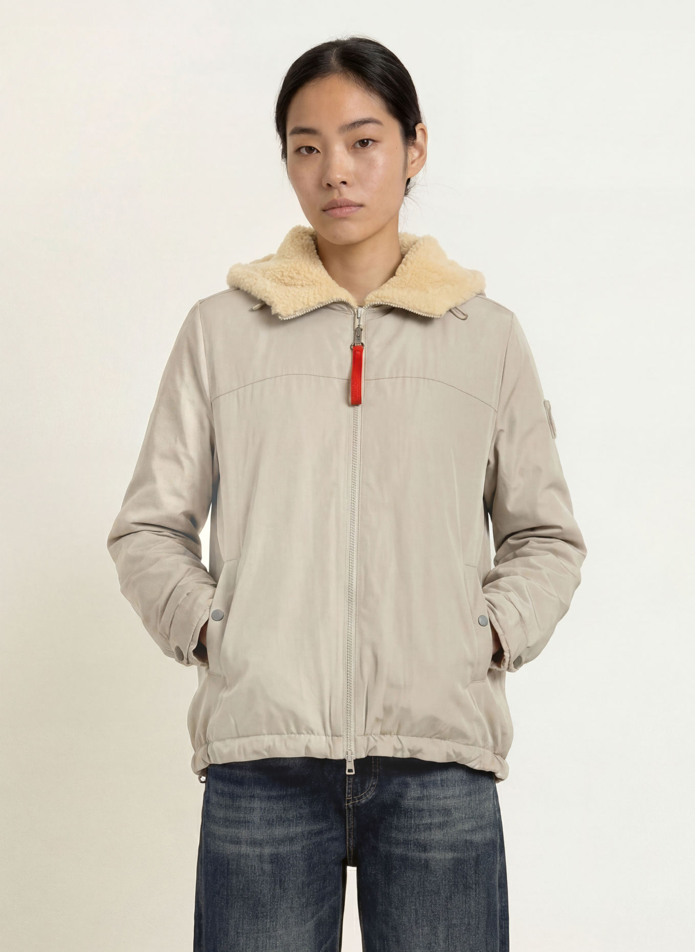 No.1 Como Jas ISNY: OLIJF / BEIGE