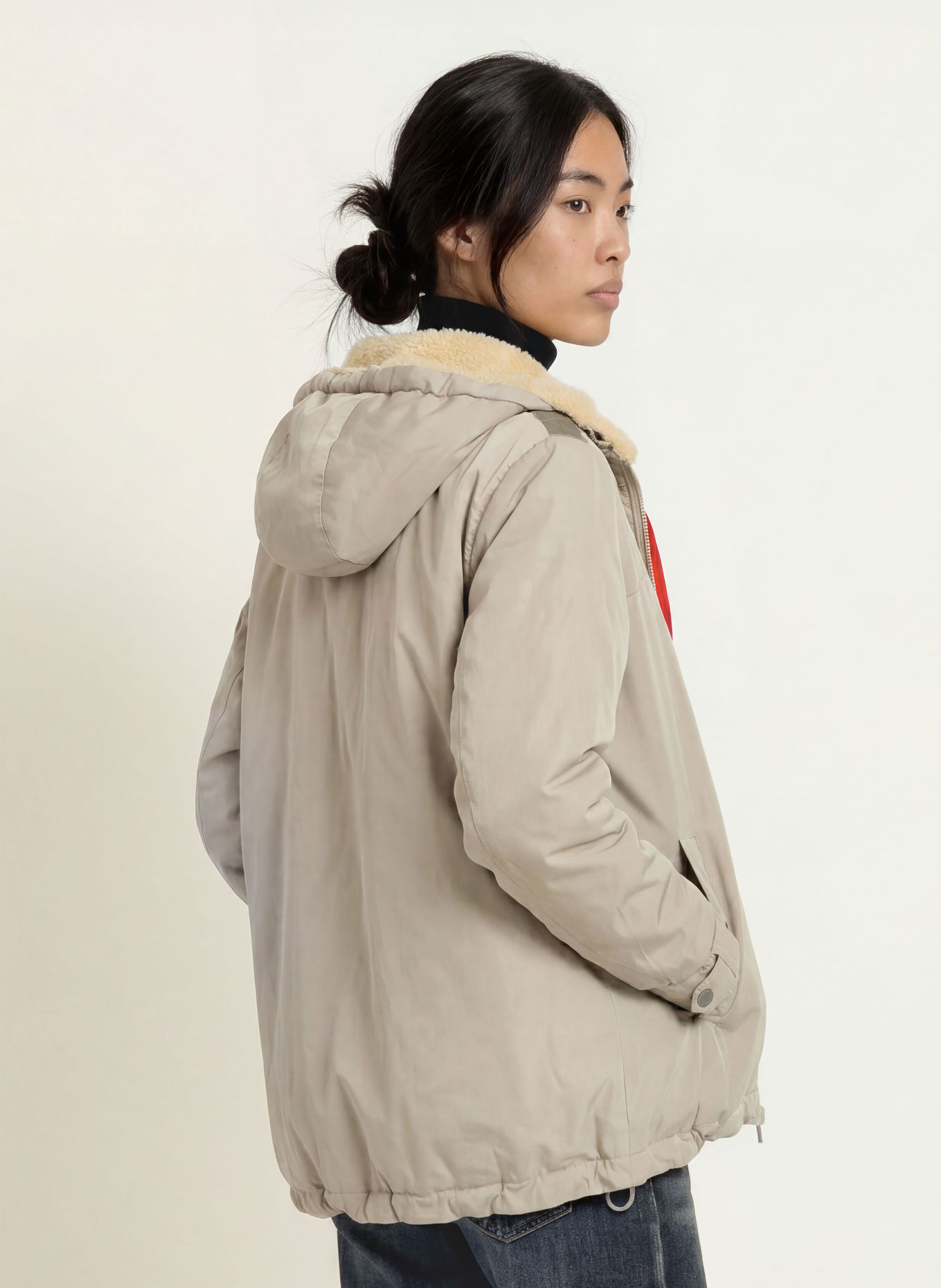 No.1 Como Jas ISNY: OLIJF / BEIGE