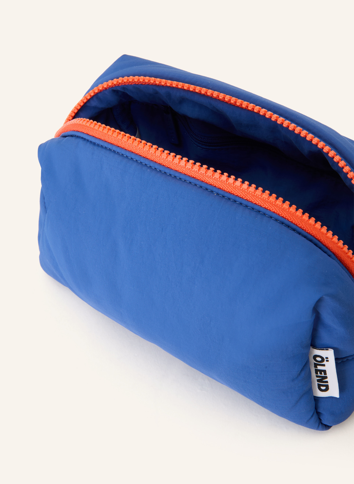 ÖLEND Kosmetiktasche: BLAU / NEONORANGE / HELLGELB