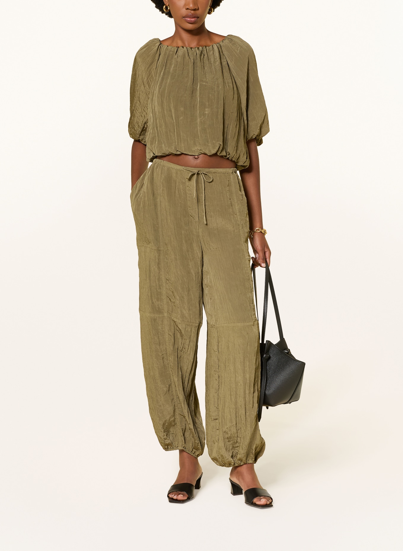 SIMKHAI FREYA Trousers: KHAKI