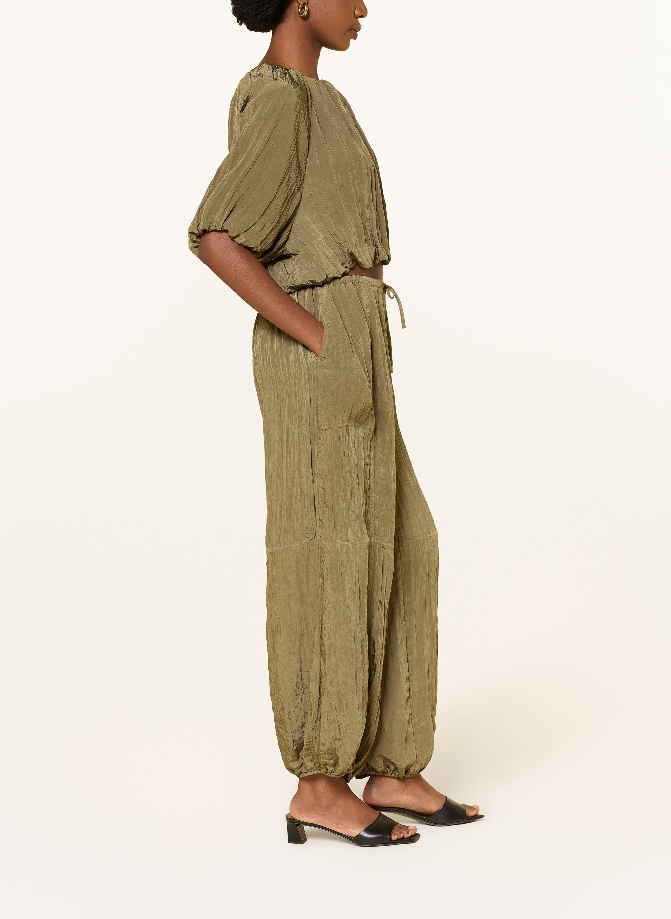 SIMKHAI FREYA Trousers: KHAKI