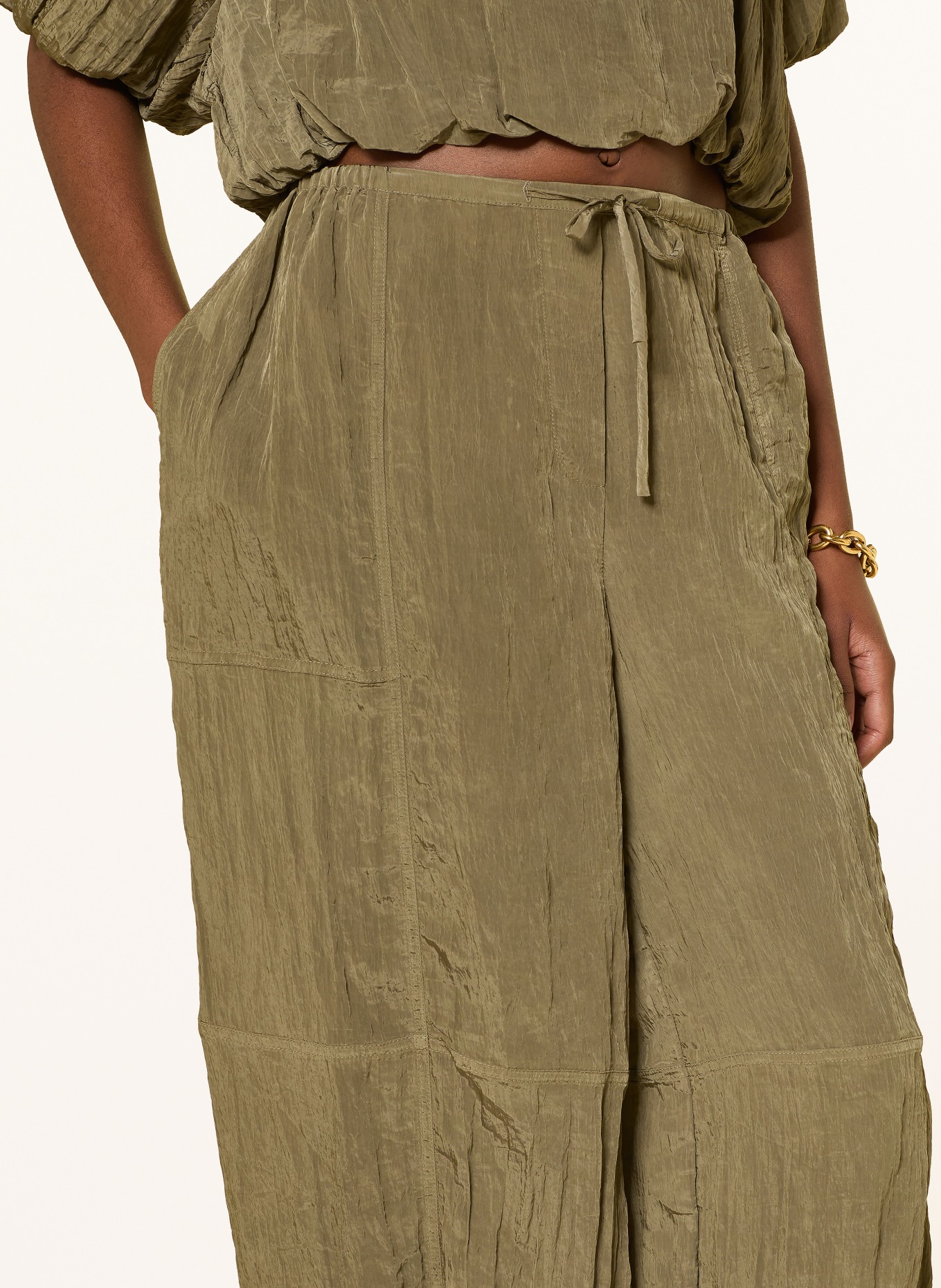 SIMKHAI FREYA Trousers: KHAKI