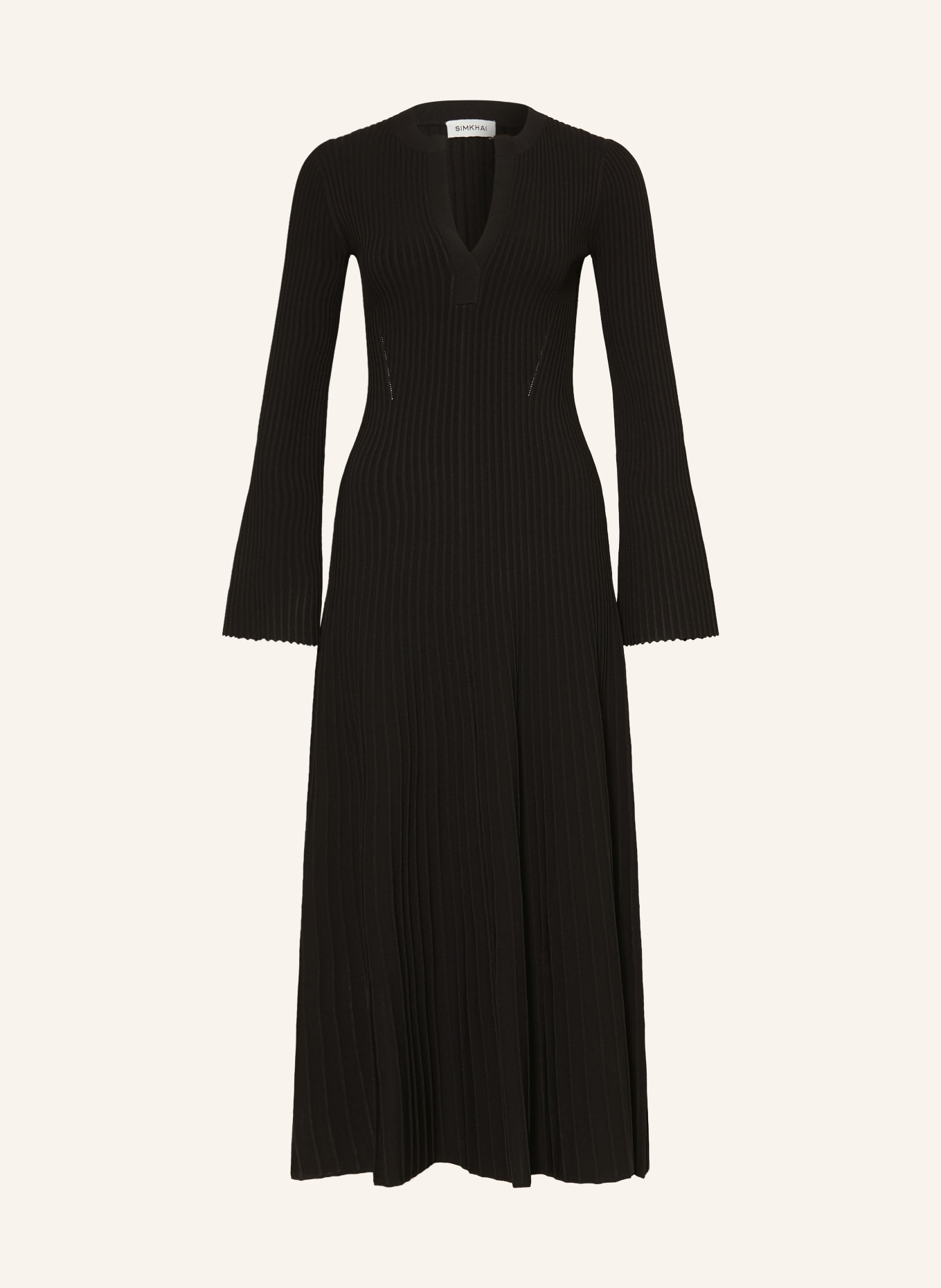 SIMKHAI Robe en maille GENNA: NOIR