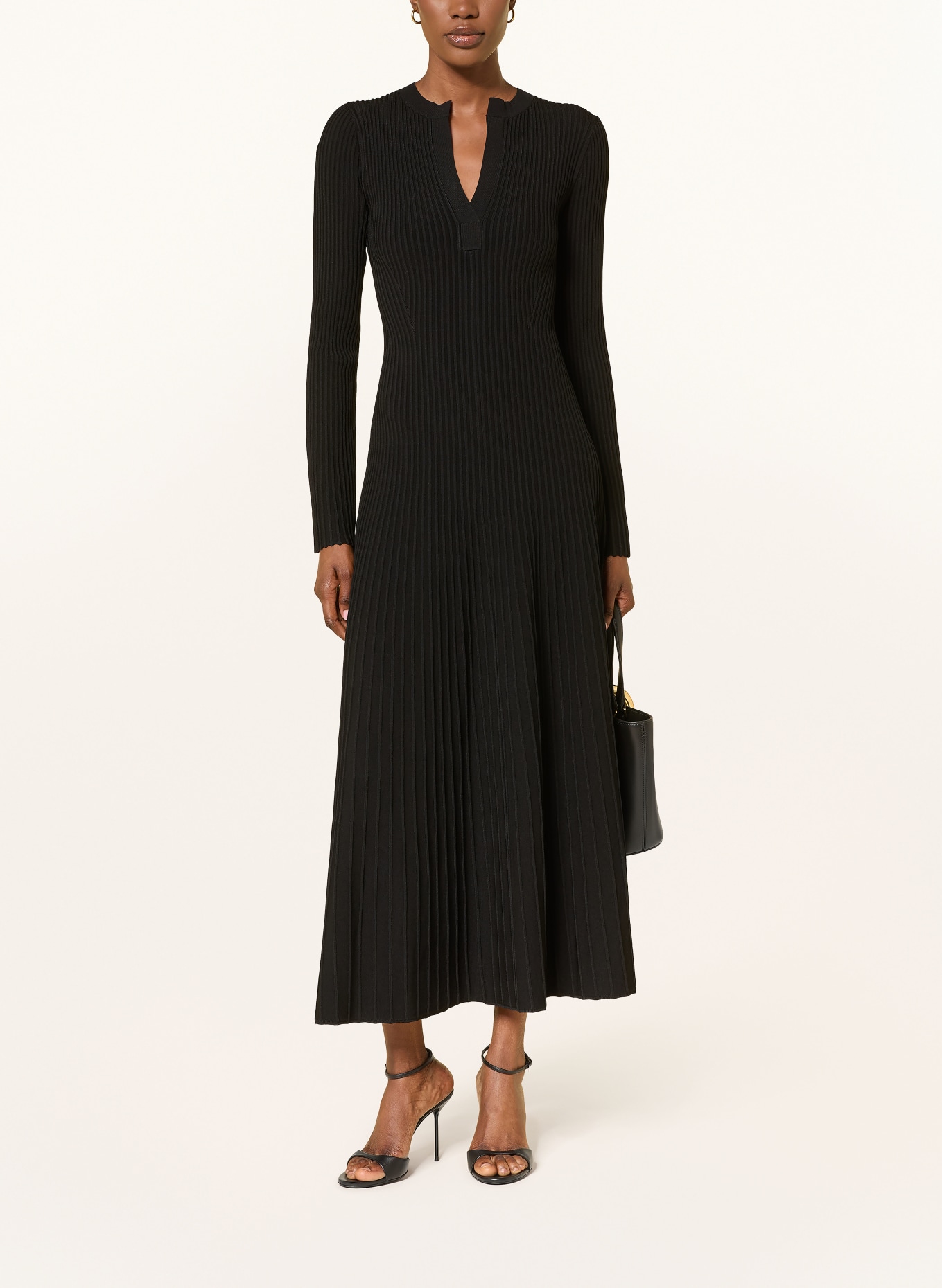 SIMKHAI Robe en maille GENNA: NOIR