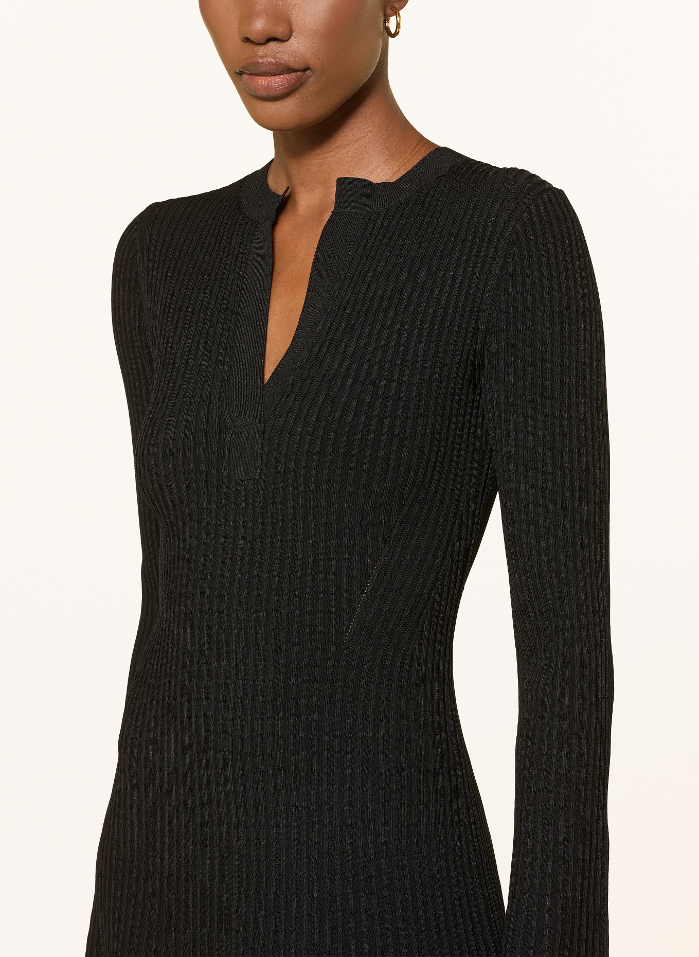 SIMKHAI Robe en maille GENNA: NOIR