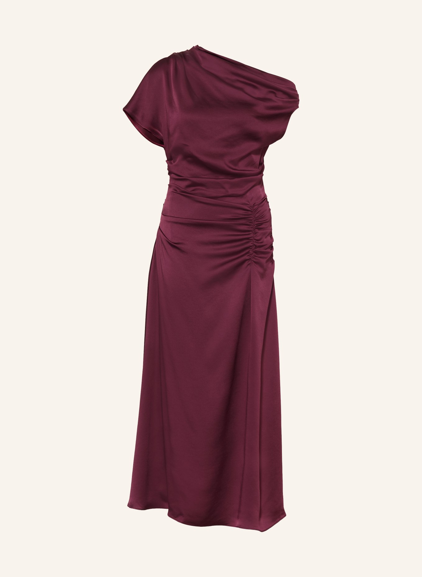SIMKHAI Rochie de seară JOANNA din satin: ROȘU ÎNCHIS