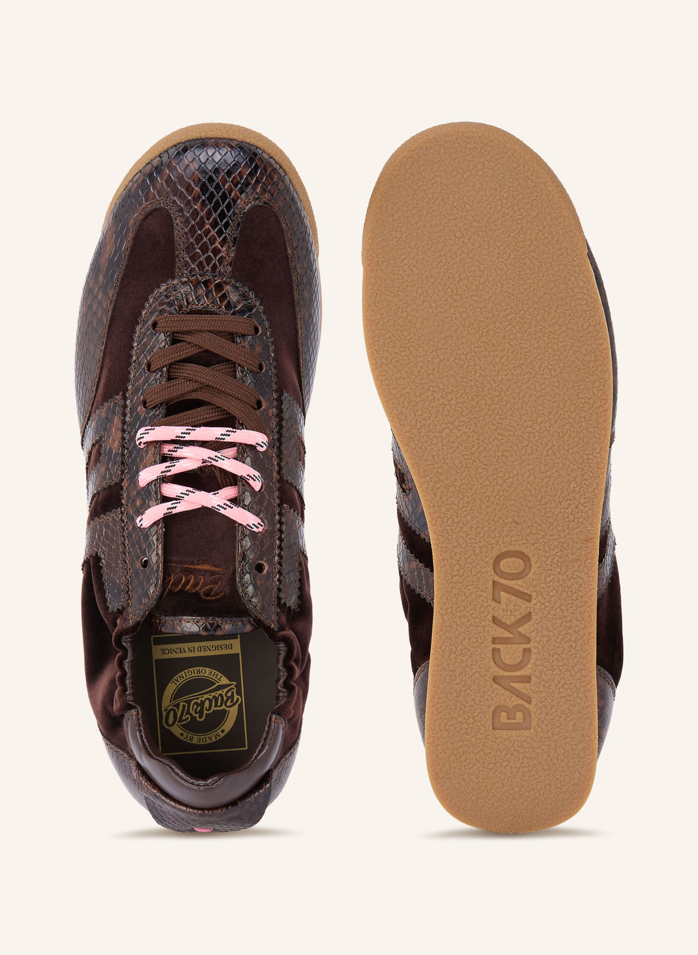 BACK 70 Sneaker ROCKET: DUNKELBRAUN