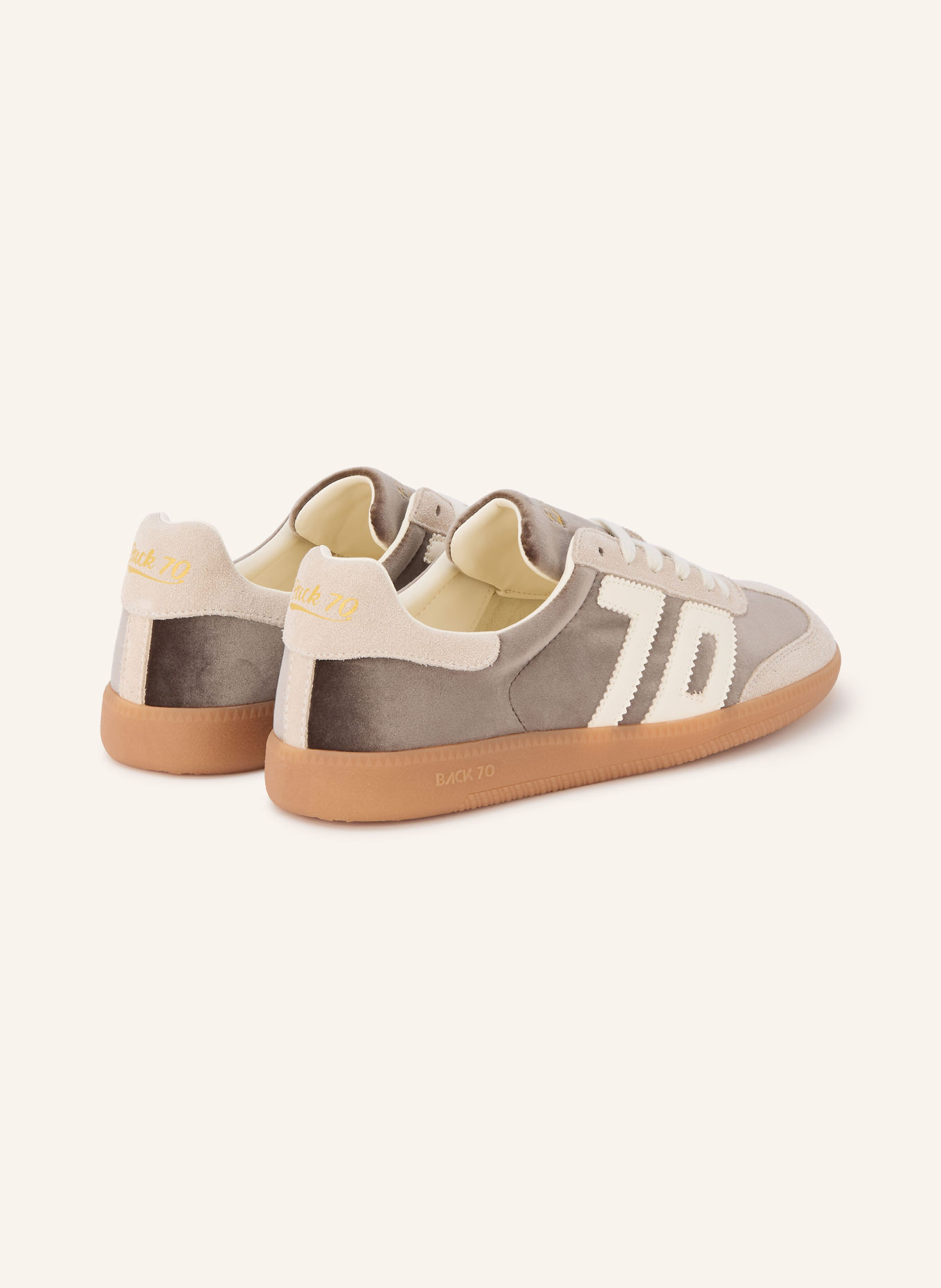 BACK 70 CLOUD Sneakers: BEIGE / DARK BROWN / CREAM