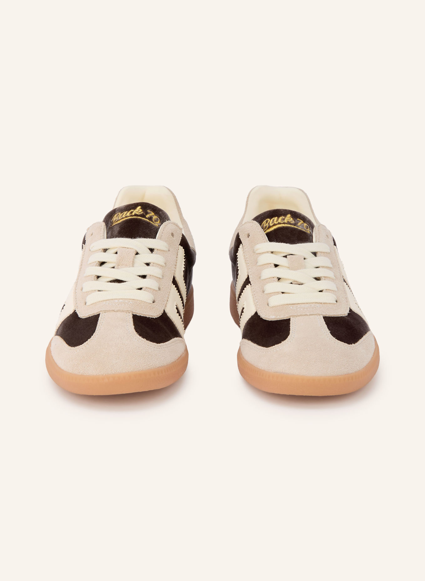 BACK 70 CLOUD Sneakers: BEIGE / DARK BROWN / CREAM