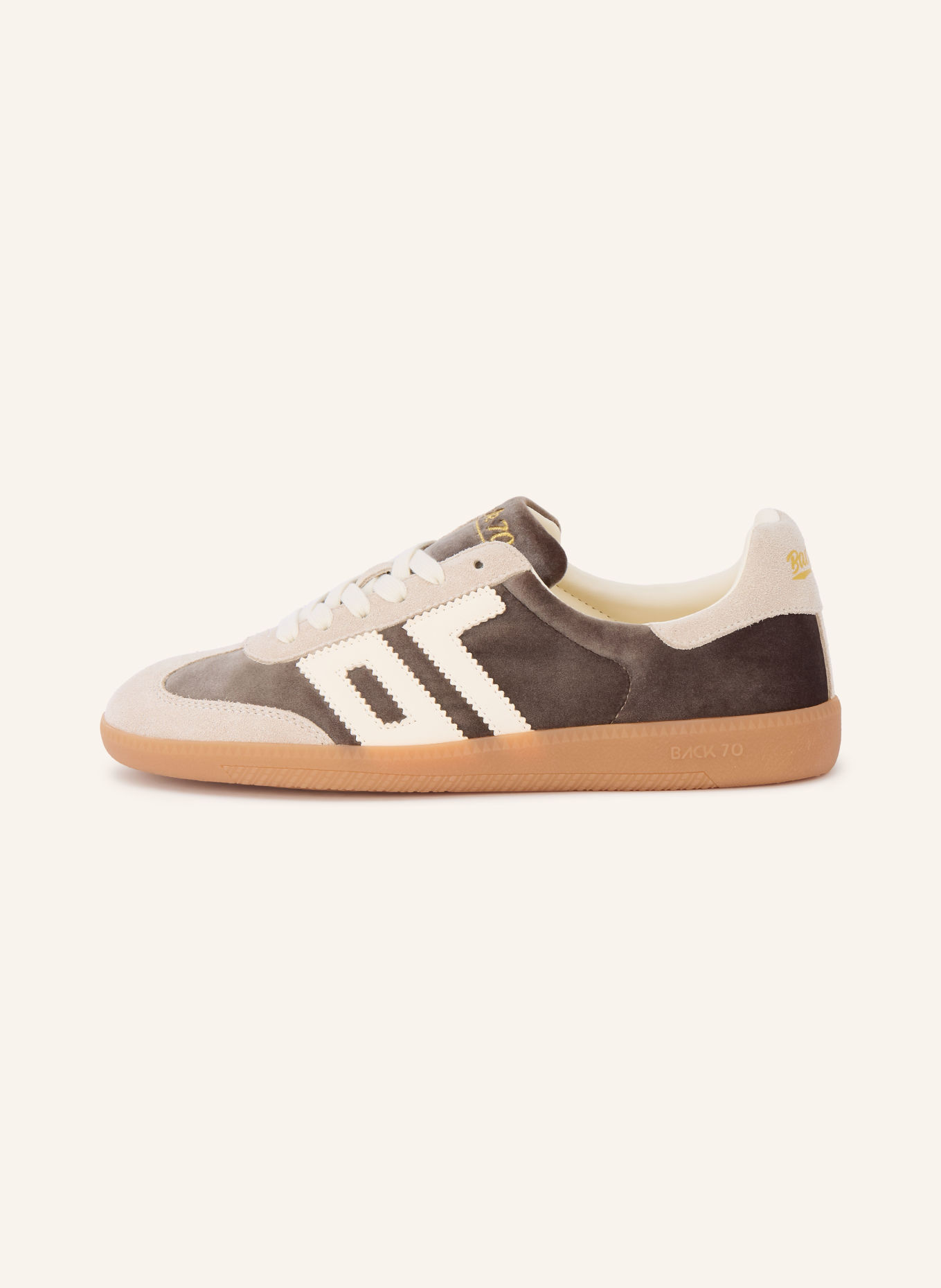 BACK 70 CLOUD Sneakers: BEIGE / DARK BROWN / CREAM