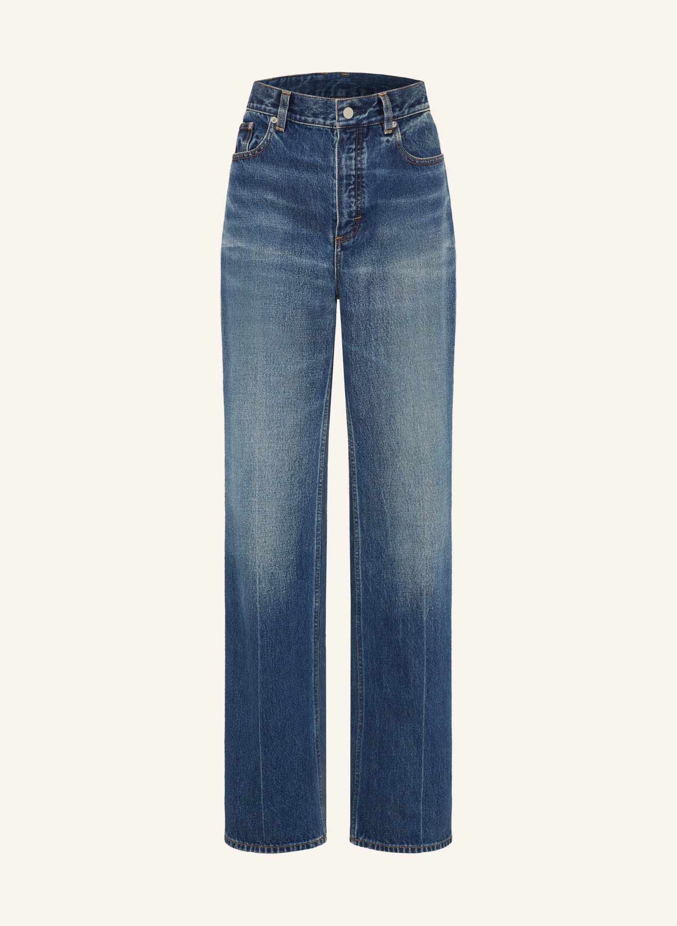 ALAÏA Bootcut Jeans: A25 BLUE STONE