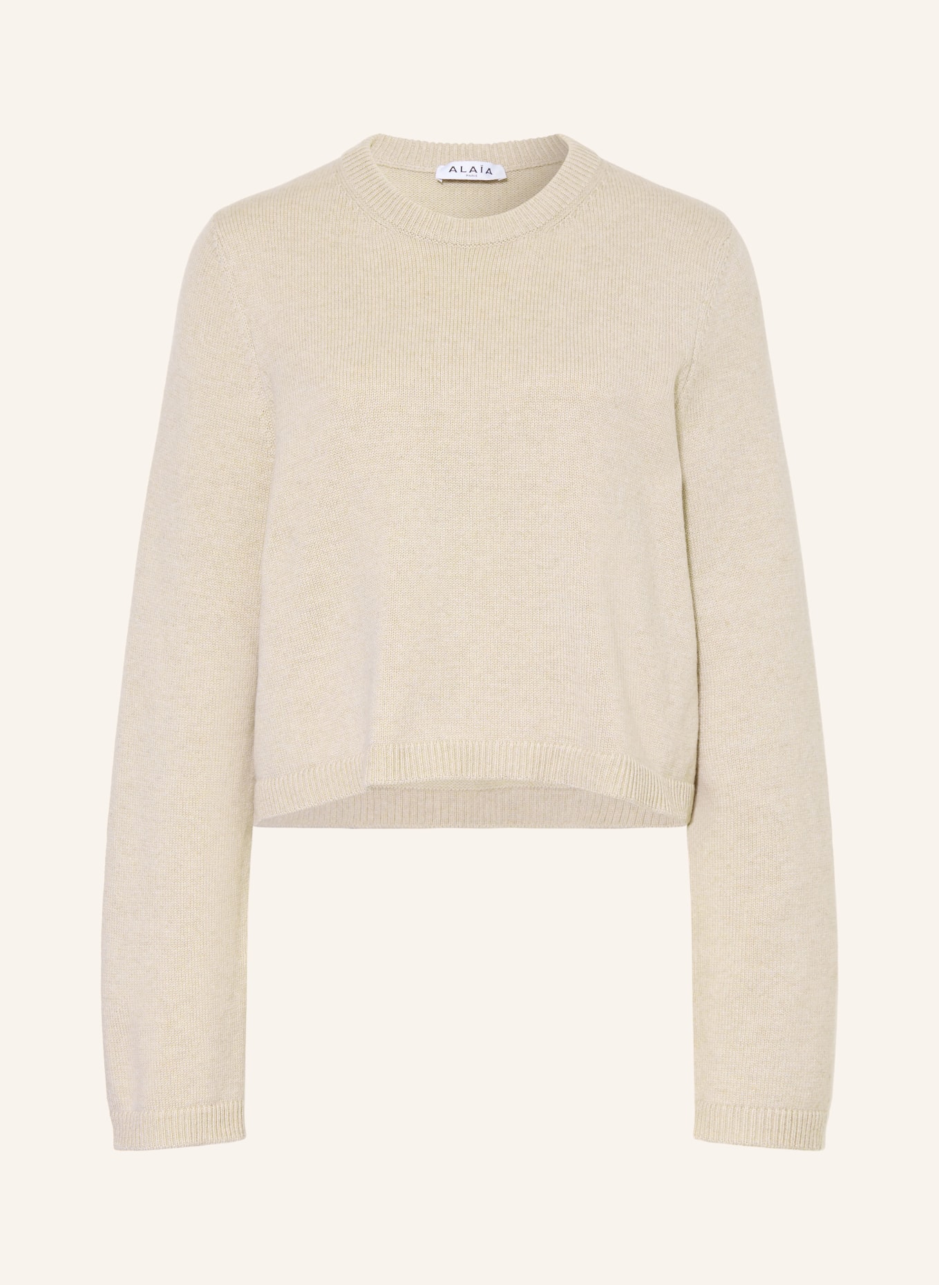 ALAÏA Tröja med kashmir: BEIGE