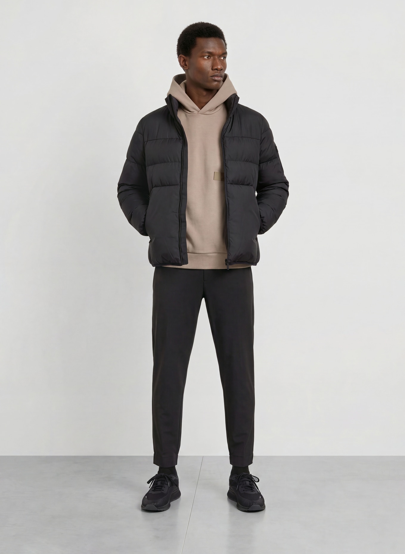 BOSS Steppjacke URBANEX: SCHWARZ