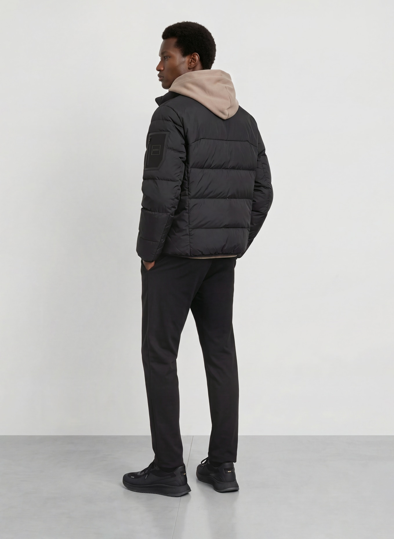 BOSS Steppjacke URBANEX: SCHWARZ