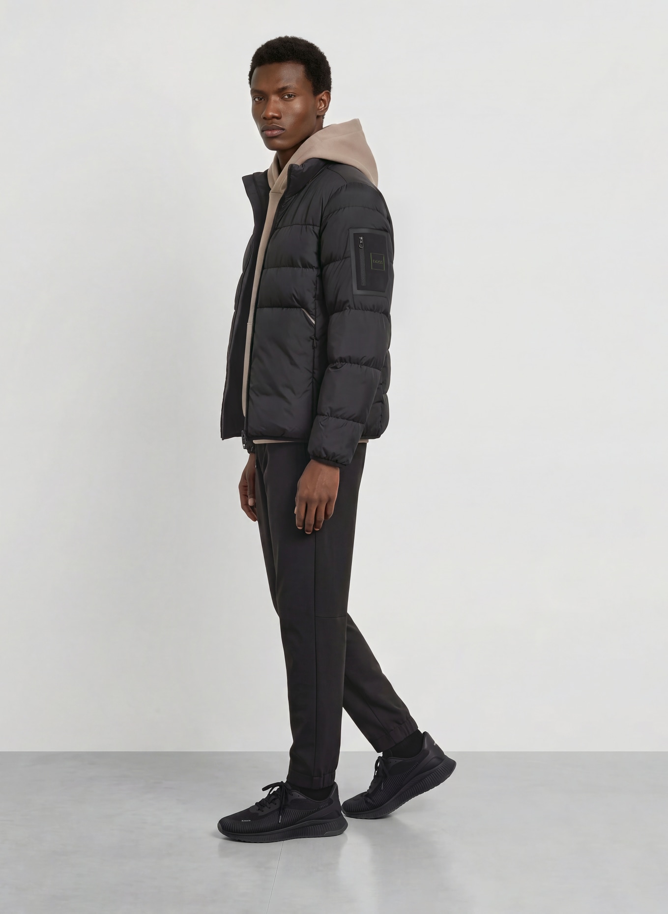 BOSS Steppjacke URBANEX: SCHWARZ