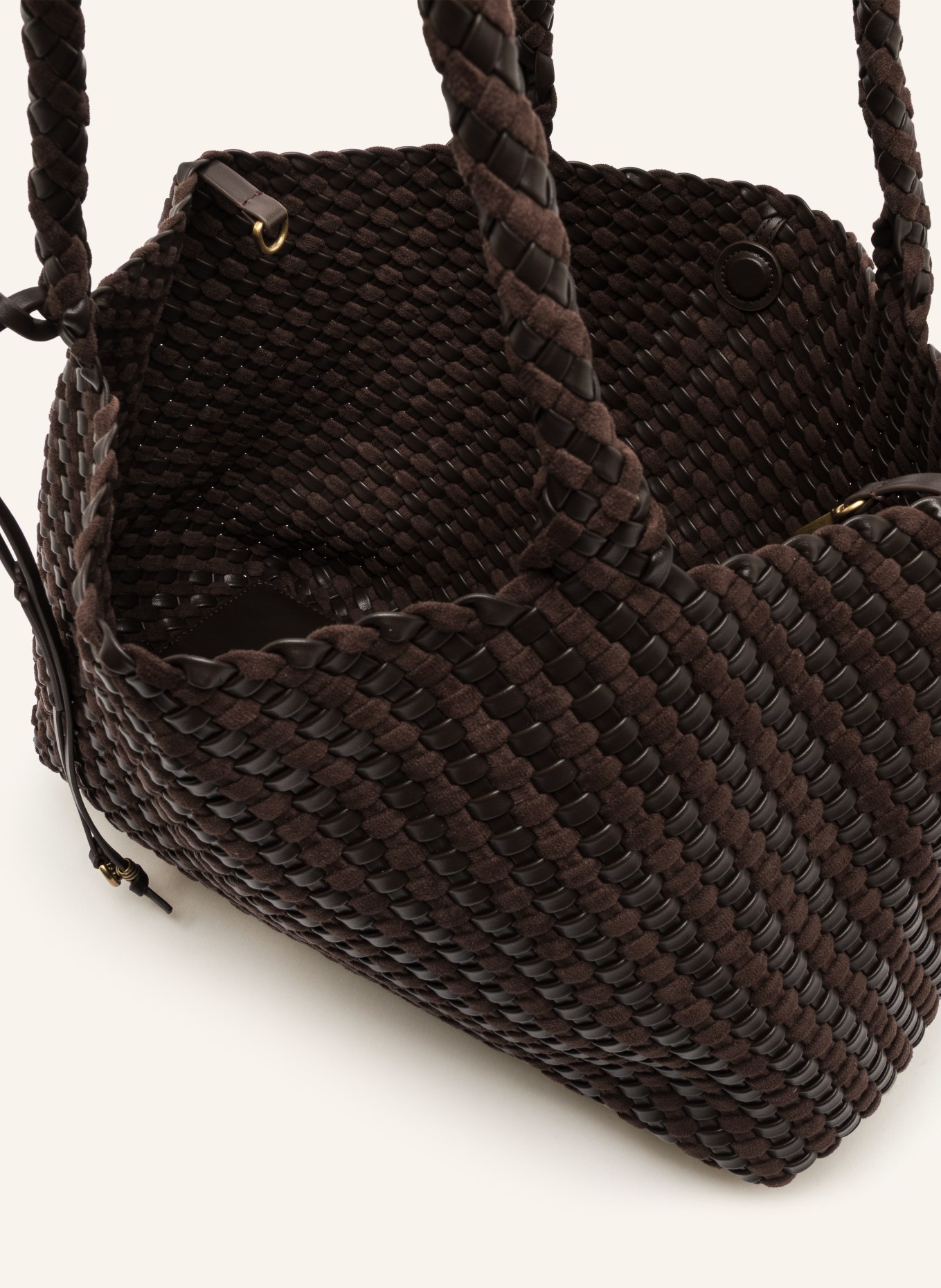 GIANNI CHIARINI Shopper AURELIE: TMAVĚ HNĚDÁ / ZLATÁ