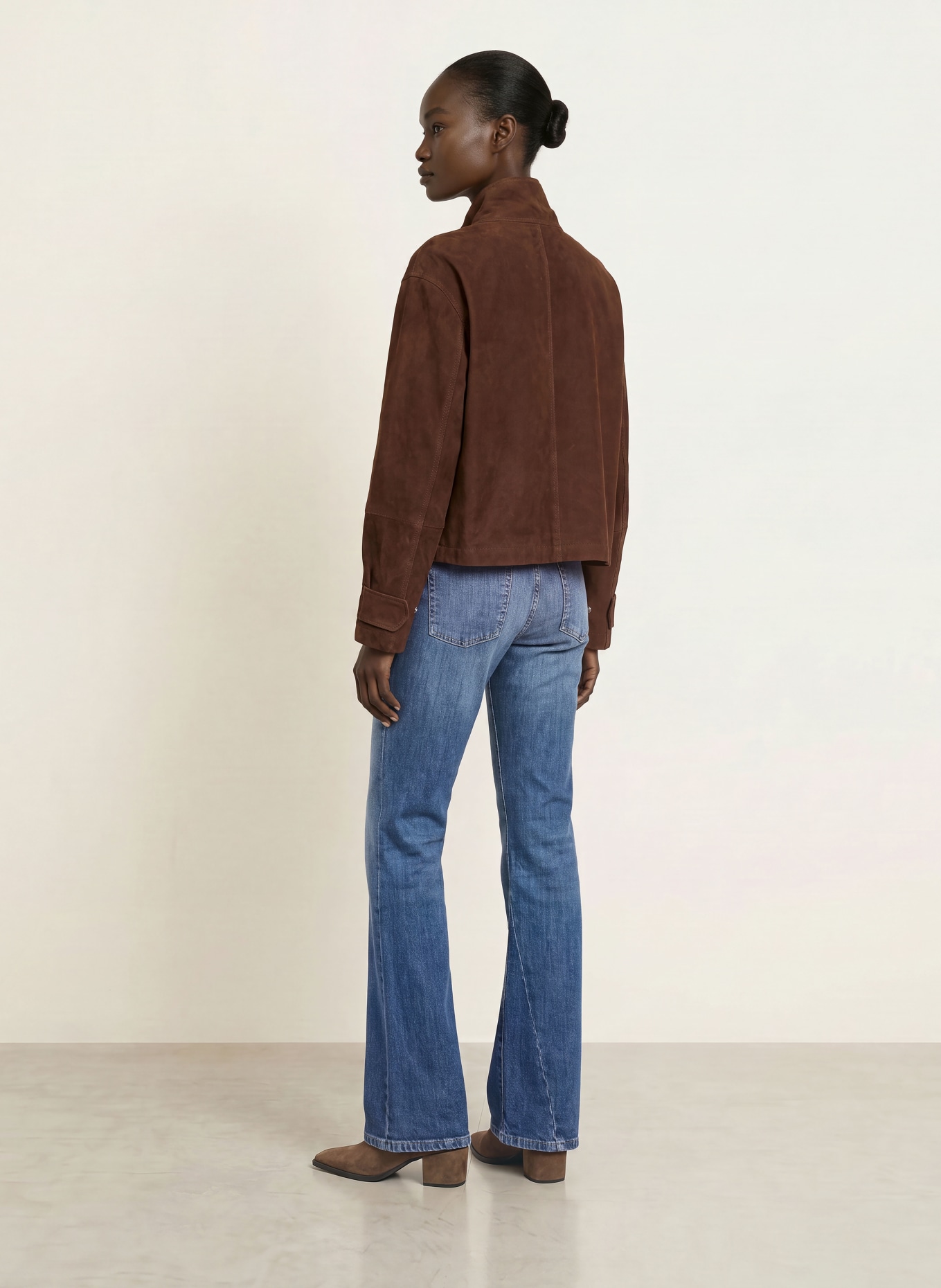CAMBIO Flared Jeans FABIENNE: 5077 slub dark used