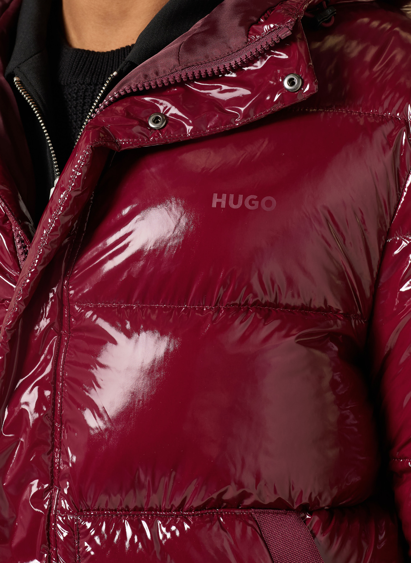 HUGO Steppjacke BAROS: DUNKELROT