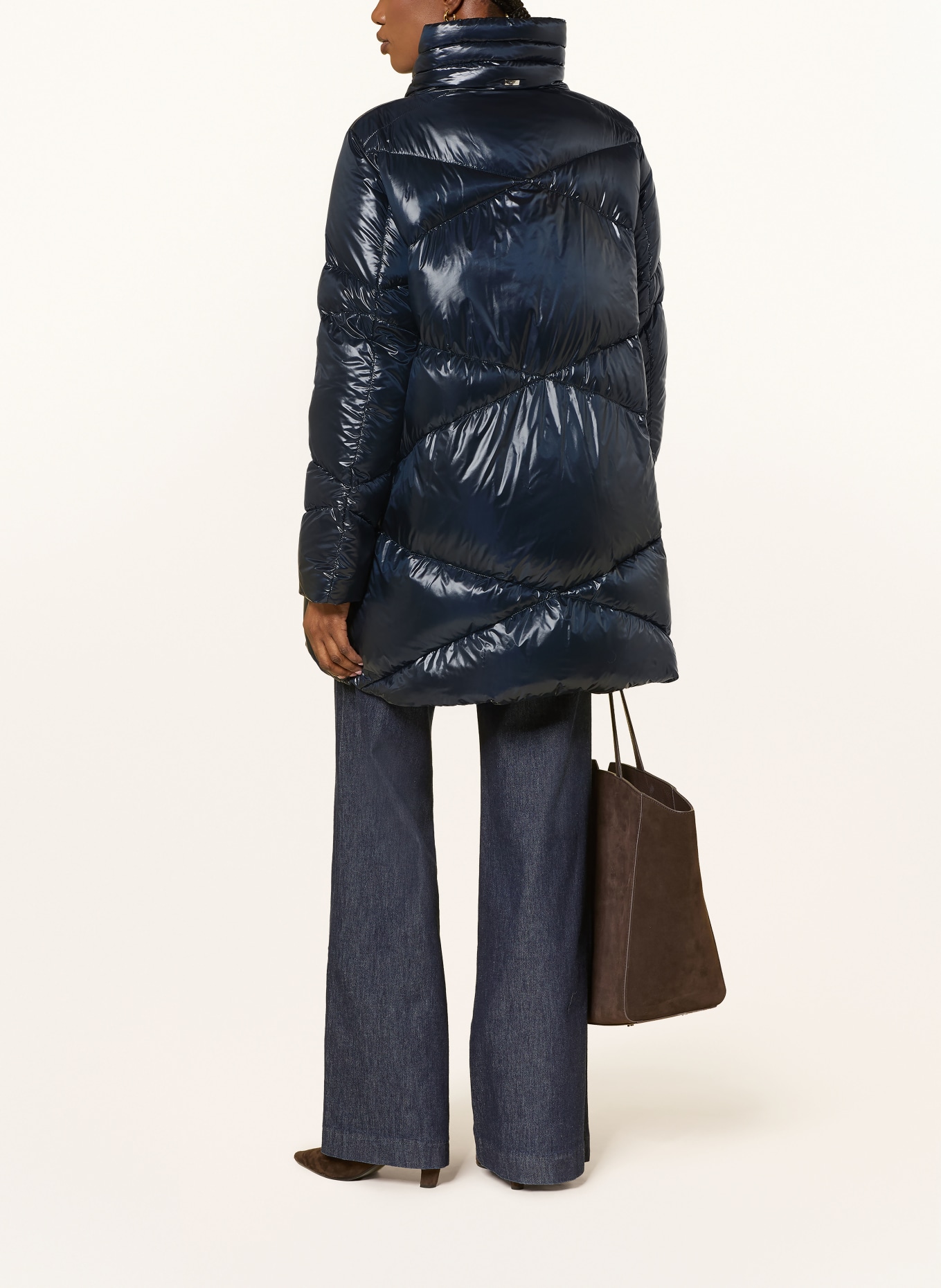 HERNO Lightweight donsmantel: DONKERBLAUW