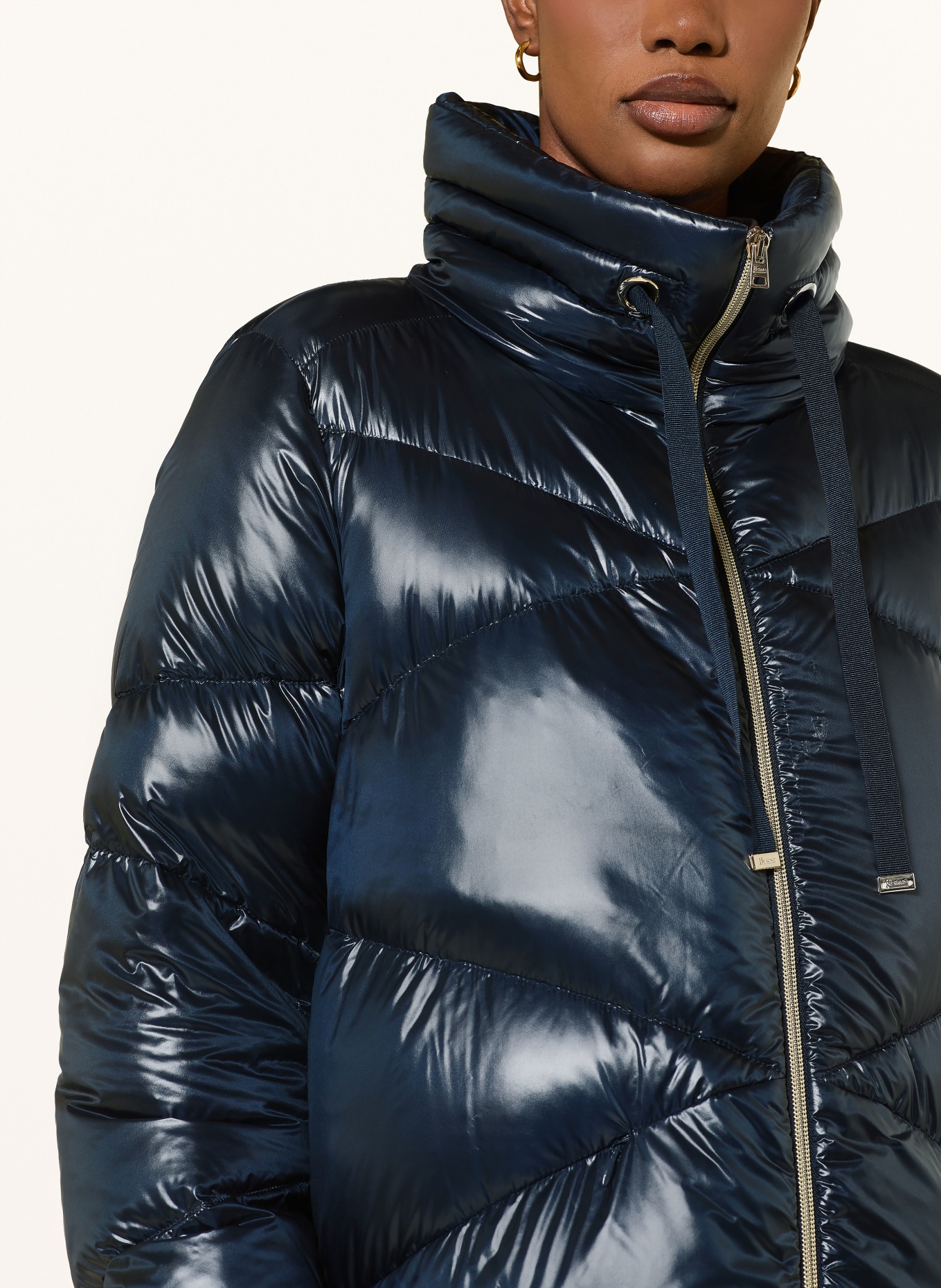 HERNO Lightweight donsmantel: DONKERBLAUW