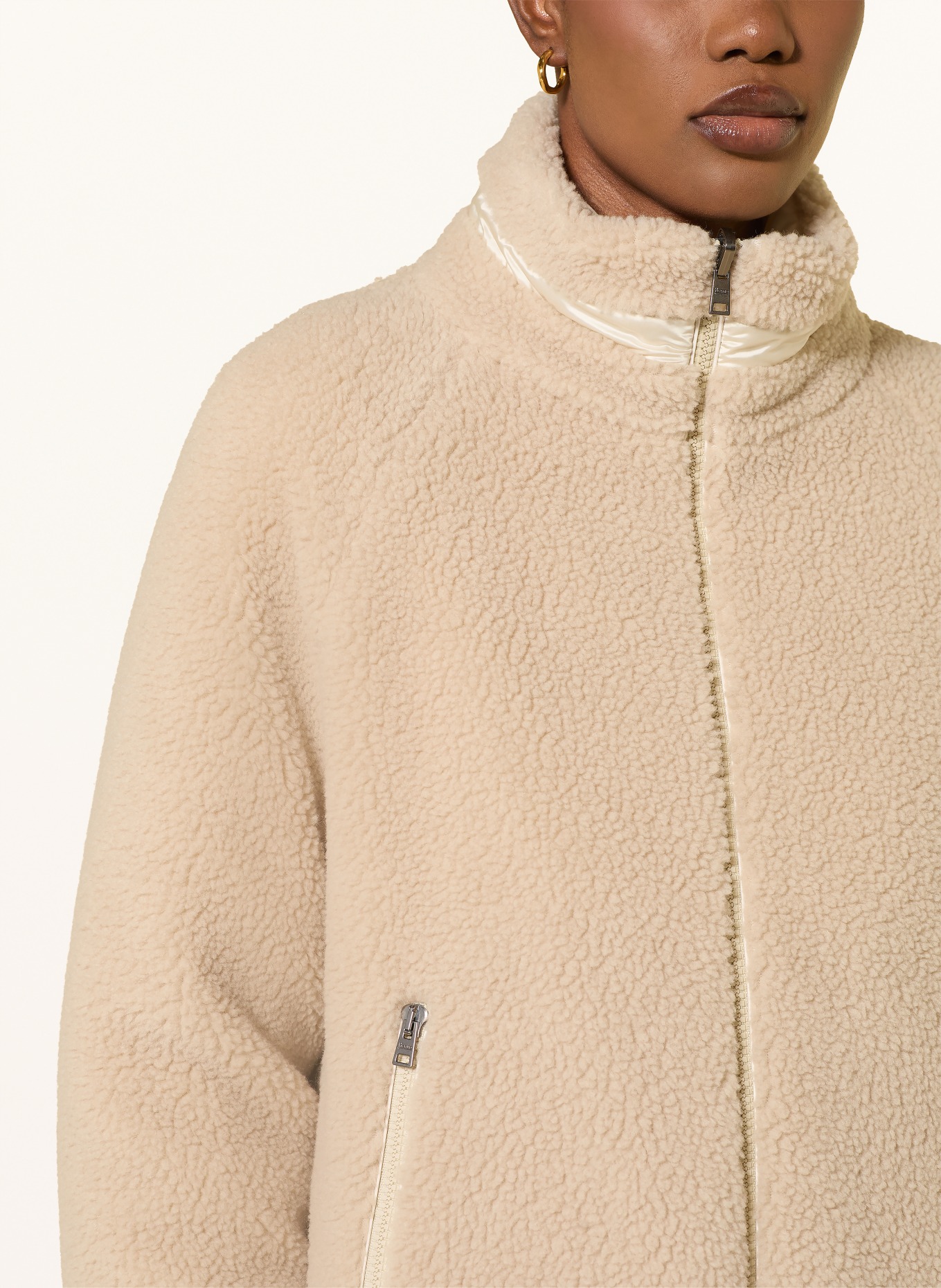 HERNO Teddyfell-Jacke zum Wenden: BEIGE